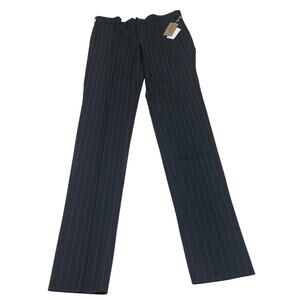 9-30 COMME DES GARCONS Men's Trousers Homme Plus Pin Stripe Glitter Black XL